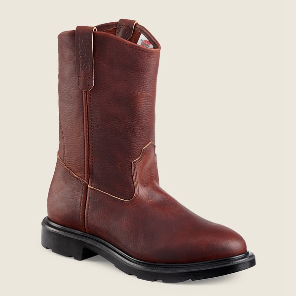 Red Wing Iş Botu Erkek - Supersole® - 11-Inch Soft Toe Pull-On - Bordo - 06CWFBODZ